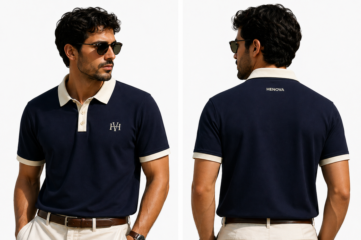 Henova Signature Navy Polo – Timeless Elegance