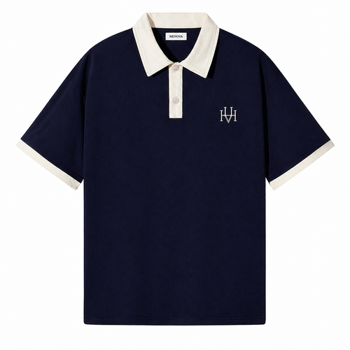 Henova Signature Navy Polo – Timeless Elegance