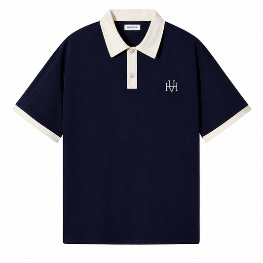 Henova Signature Navy Polo – Timeless Elegance